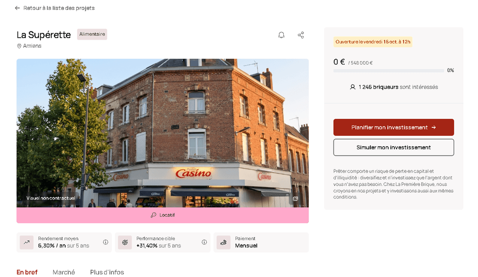 La Premiere Brique Projet Locatif